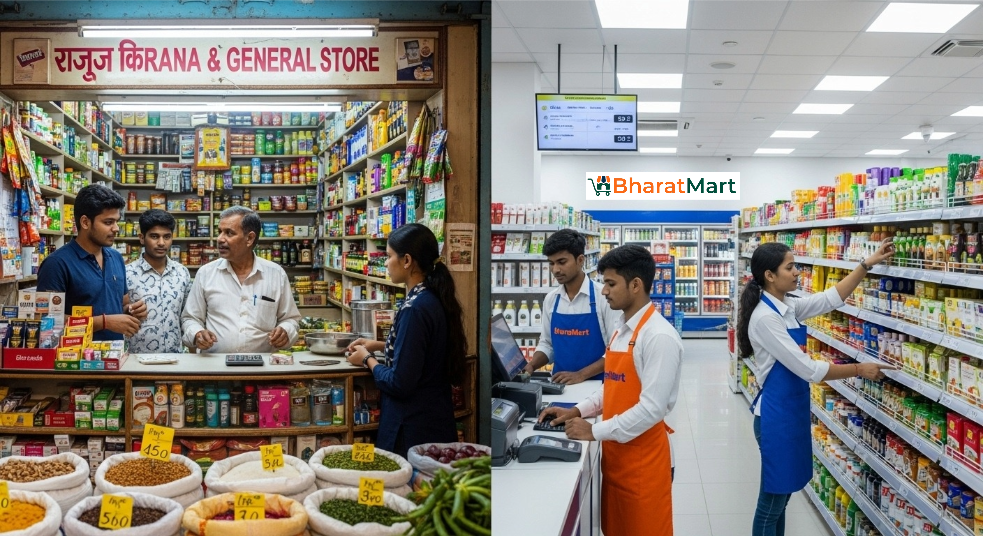 BharatMart Franchise Store Interior