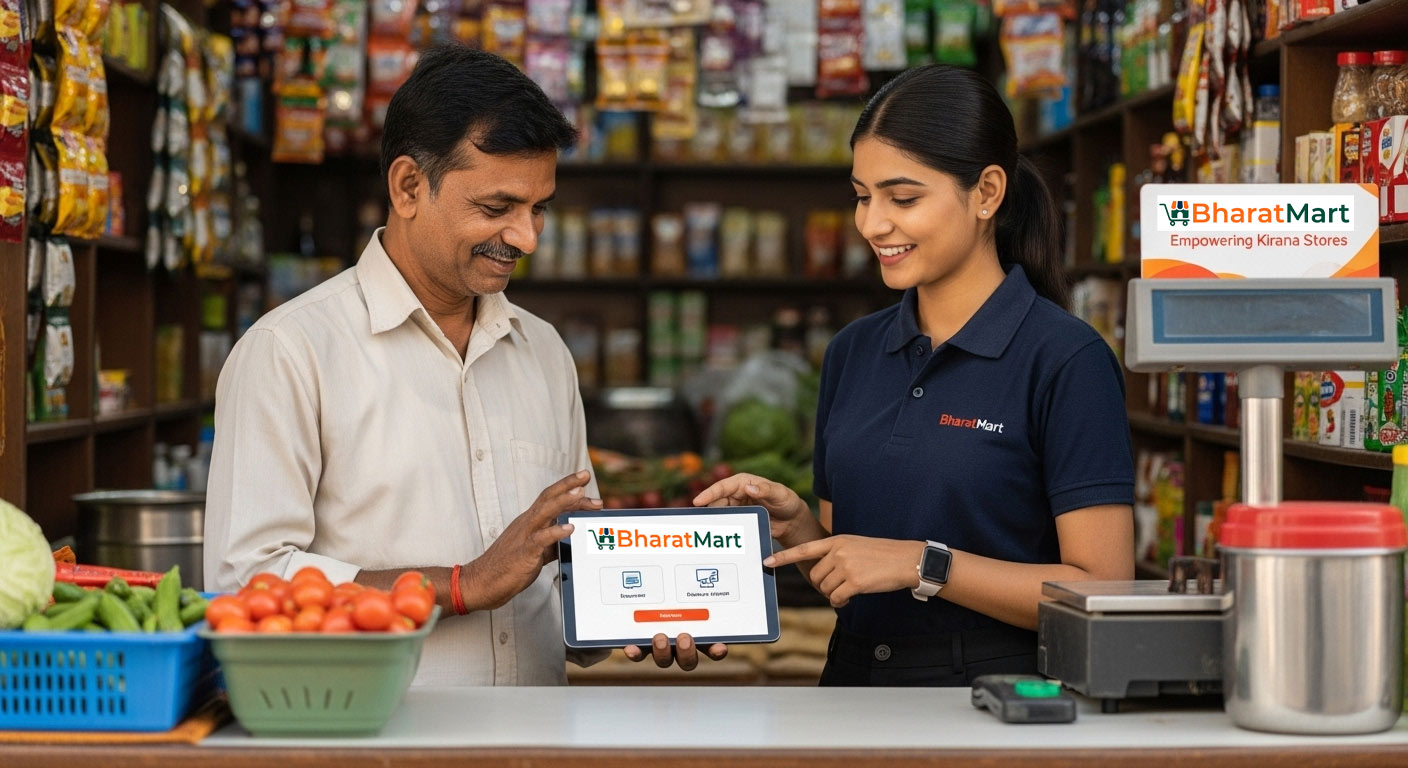 Kirana store powered by BharatMart